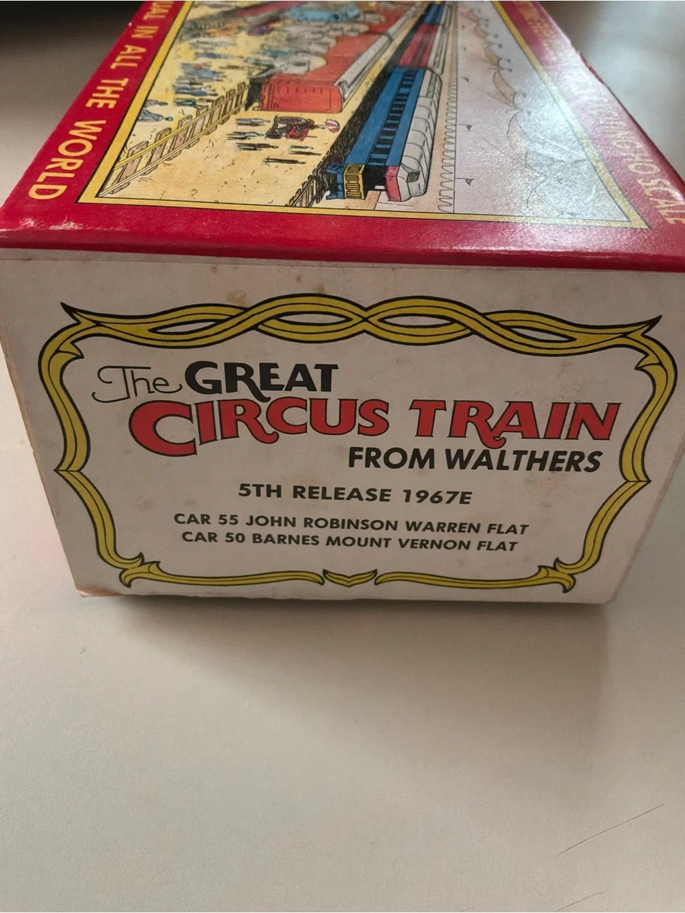 DECOR WALTHER The Great Circus Train Box in Red‎ and Yellow